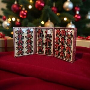 Antique Style Silver Bells Christmas Decor Lot